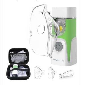 Pur Portable Green and White Mesh Nebulizer